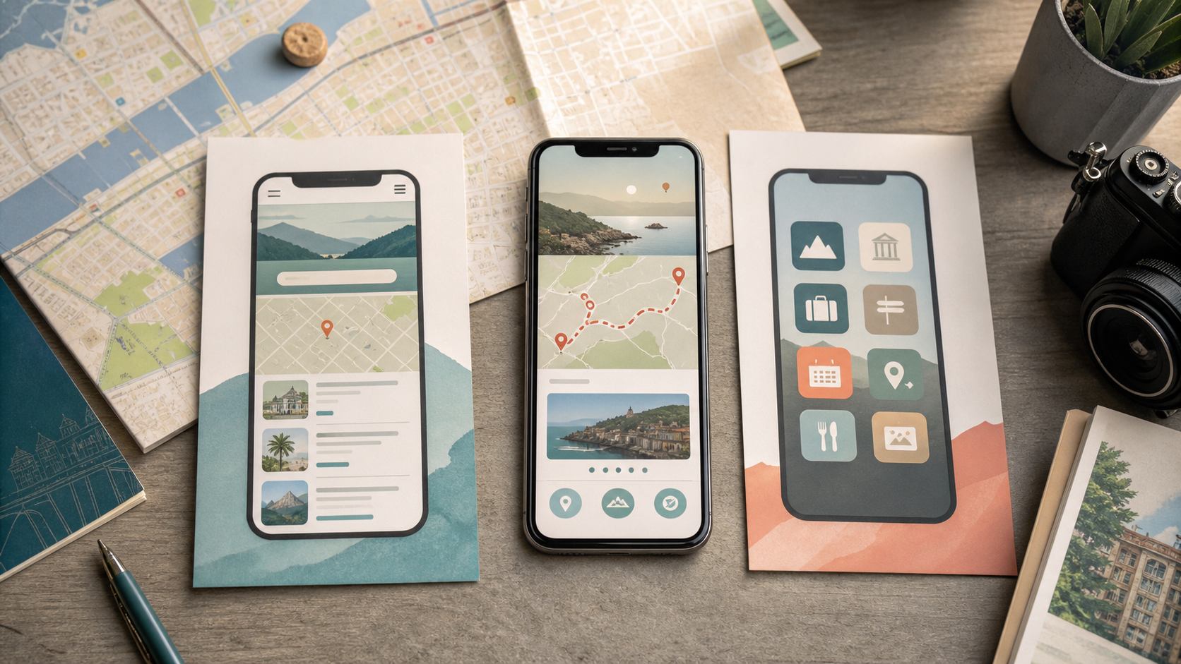 Digitale Stadtroute wird unterwegs in einer Progressive Web App genutzt