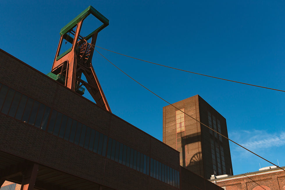 Industriekultur und Zechengelände im Ruhrgebiet.